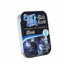 Everfresh Slide Scents Car Perfumes and Air Fresheners - Organic Air Freshener (Black)
